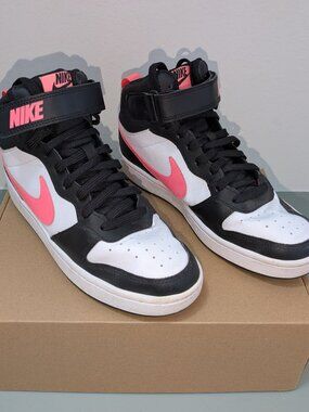 Nike Girls Mid 2 Big Kids Court Borough Sneakers Size 6Y